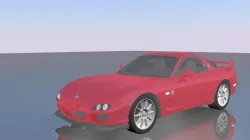 Mazda rx7 Low-poly  3D model