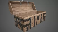 Medieval Chest Low-poly  3D model