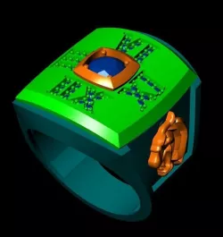 men ring 3D model