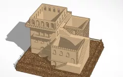middle eastern castle 3D model