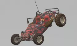 Military beach buggy 3D model
