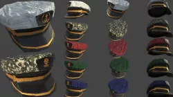 Military-Navy Cap Low-poly  3D model