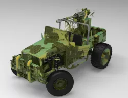 Military vehicle 3D model