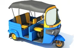 Mini Taxi 3D model