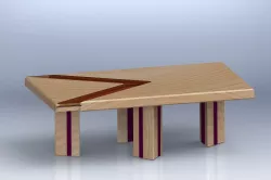 Modern table 3D model
