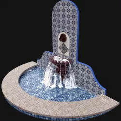 Moroccan Fountain 3D model