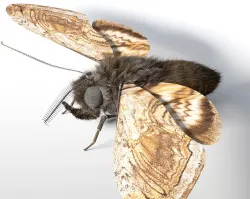 Moth Rigged Hairs Low-poly  3D model
