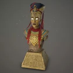 Nefertiti Bust - Assassins Creed Origins DLC Fan Art ZTL STL Low-poly  3D model