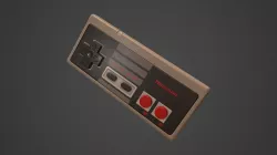 NES Controller Low-poly  3D model