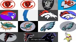 NFL logos 3D Model Collection