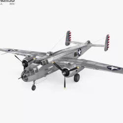 North American B-25 Mitchell 3D model