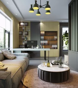 Office Interior Scene for 3ds Max Corona Render 3D model 3D model