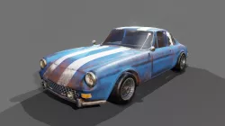 Old Ferrari 3D model
