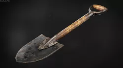 Old Shovel Low-poly  3D model