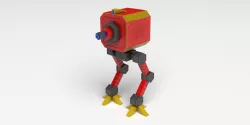 Ostro Bot Low-poly  3D model