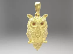 Owl Pendant 3D model