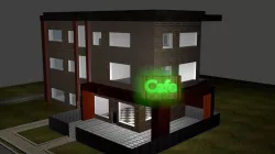 Panel houses 3D model