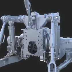 Parts from Tractor Hardsurface 3D model