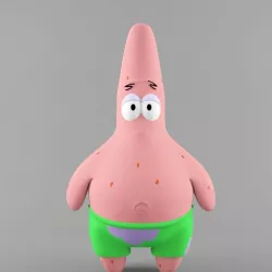 Patrick Star Low-poly  3D model