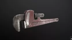 Pipe Wrench Low-poly  3D model