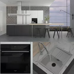 Poliform Varenna Artex Kitchen 3D model