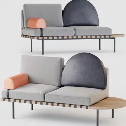 POOL Grid Daybed Petite Friture 3D model