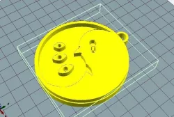 Punpun keychain 3D model