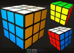 Puzzle Cube Rubik 3D model