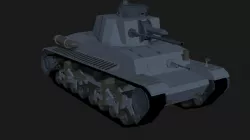 Pz Kpfw 35 t LowPoly Isometric  Low-poly  3D model
