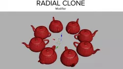 Radial Clone modifier 3D model