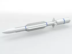RIM 161 Standard Missile 3 Low-poly  3D model