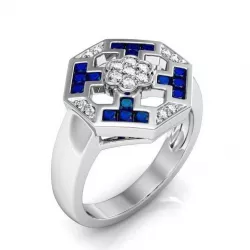 Ring Princess cut and round  3D model