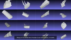 Rising Of The Shield Hero Printable Curse Armor Pieces 3D Model Collection