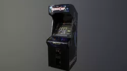 Robocop Arcade Machine Low-poly  3D model