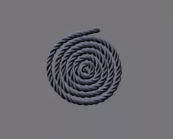  Rope Snail 3D Model Low-poly  3D model