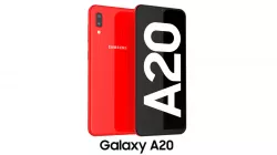 Samsung Galaxy A20 Red 3D model