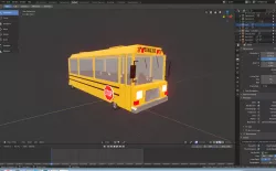 school bus 3D model