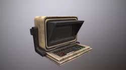 sci-fi computer Low-poly  3D model