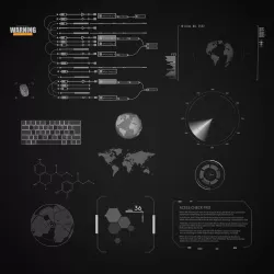 Sci-Fi Hud Elements dashboard 3D model