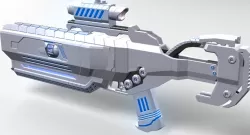 Sci Fi Rifle 3D model