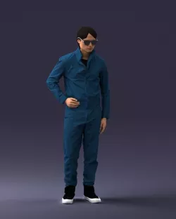 SciFi man 0831 3D model