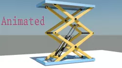 Scissor lift Low-poly  3D model