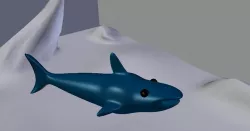 shark blender animation 3D model