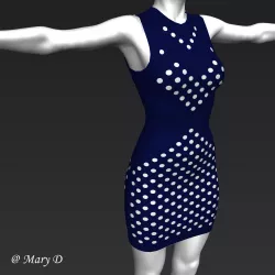 Simple Dress 3D model
