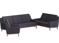 Single Double Triple Couch Sofa 3D model