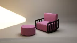 single seat-single sofa 3D model