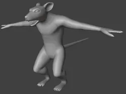 Skaven Low-poly  3D model
