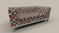 Sofa color 3D model