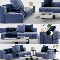 Sofa Minotti Lounge Freeman 3D model