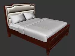 soft bed furniture 3D model